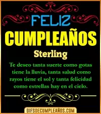 GIF Frases de Cumpleaños Sterling